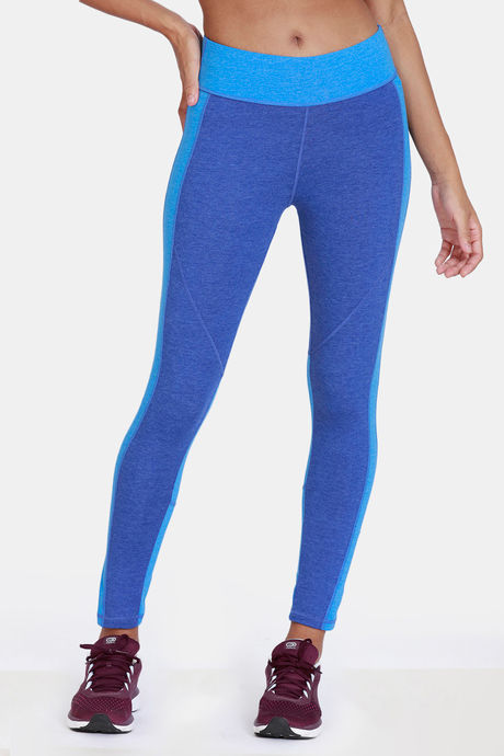 Zelocity Quick Dry Gym Leggings - French Blue — image 2